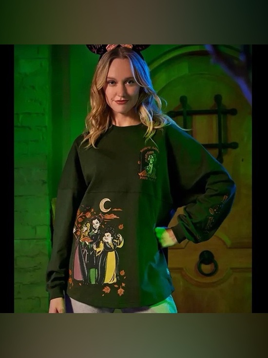 Disneyland Resort Tops - Halloween 2023 Hocus Pocus 2 Green Spirit Jersey Size Large